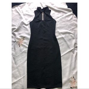 Keyhole midi dress